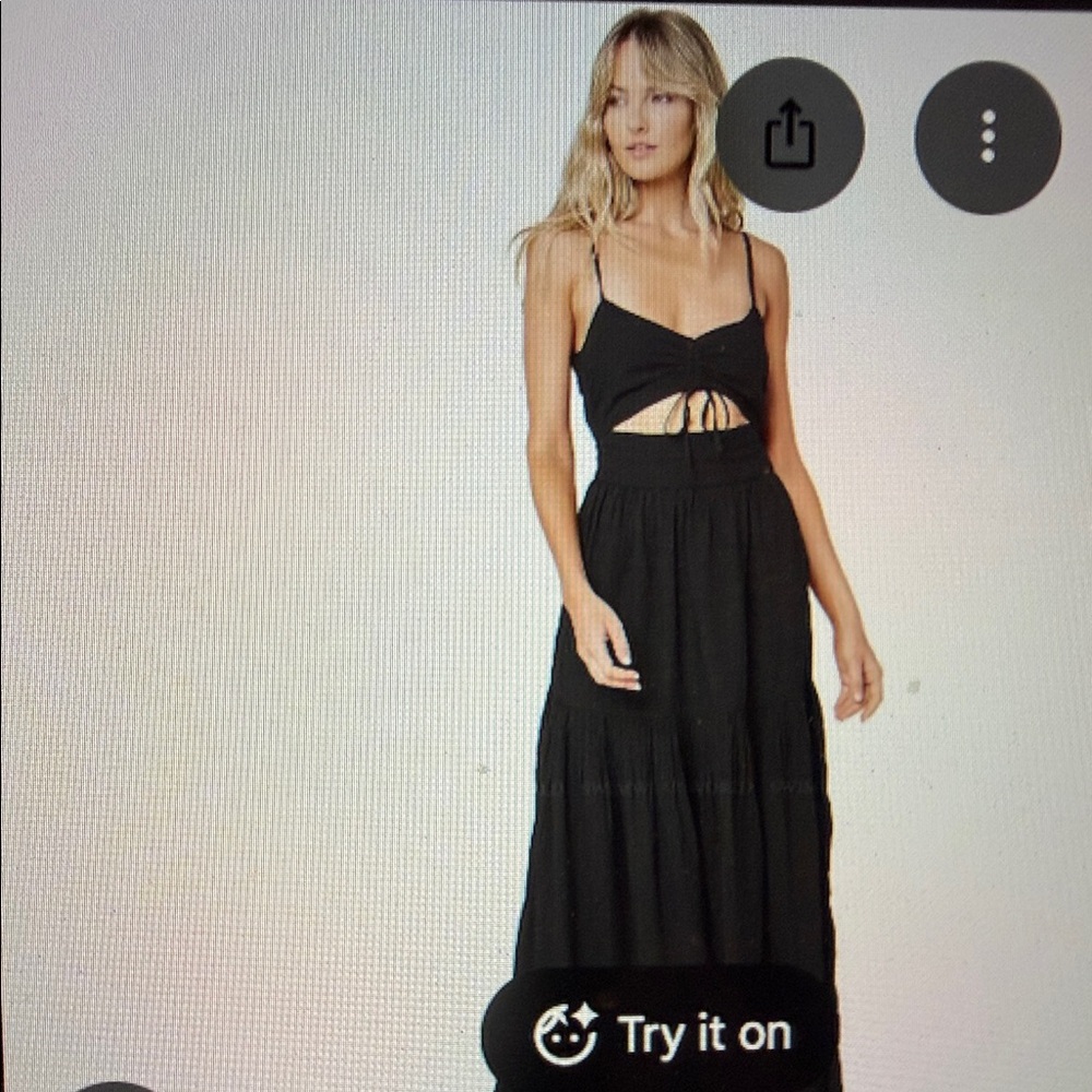 L*Space Zuri Black Backless Maxi Dress